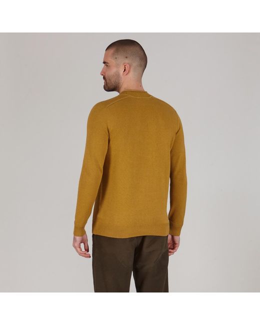 Paul James Knitwear Green Lightweight Cotton Linen Slaithes Saddle Shoulder Jumper for men