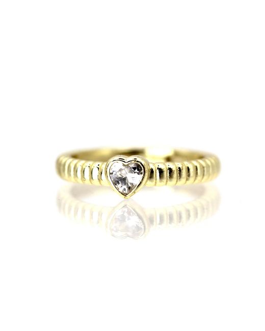 VicStoneNYC Fine Jewelry Metallic Lovely Bubble Heart Solid Ring