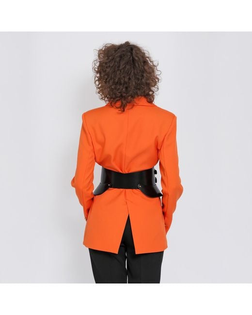 Haute Cuir Black Peplum Maia Leather Corset Belt