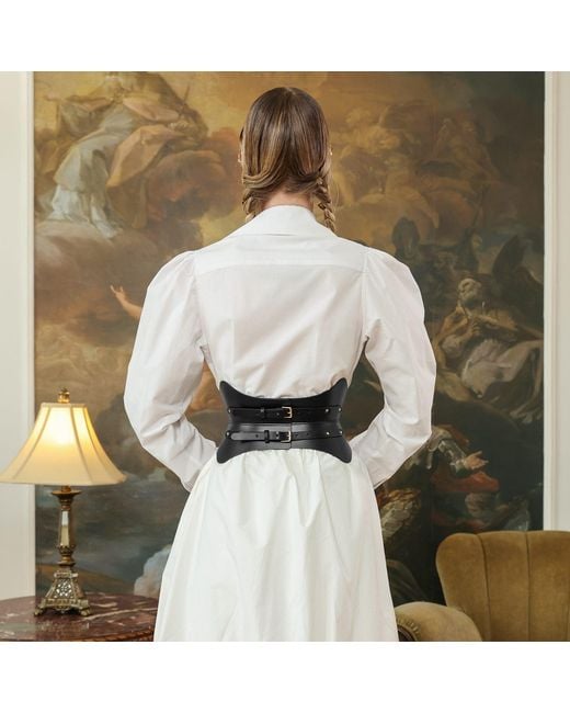 Haute Cuir Black Soreen Hourglass Corset Belt
