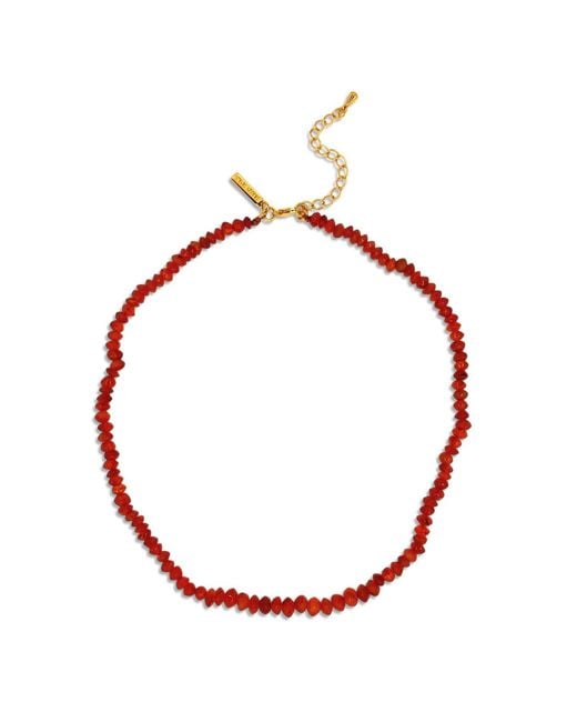Jaredjamin Red Gemstone Trail Carnelian Necklace