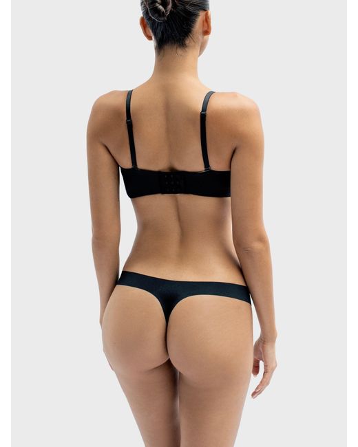 GOD SAVES QUEENS Black Second Skin Thong
