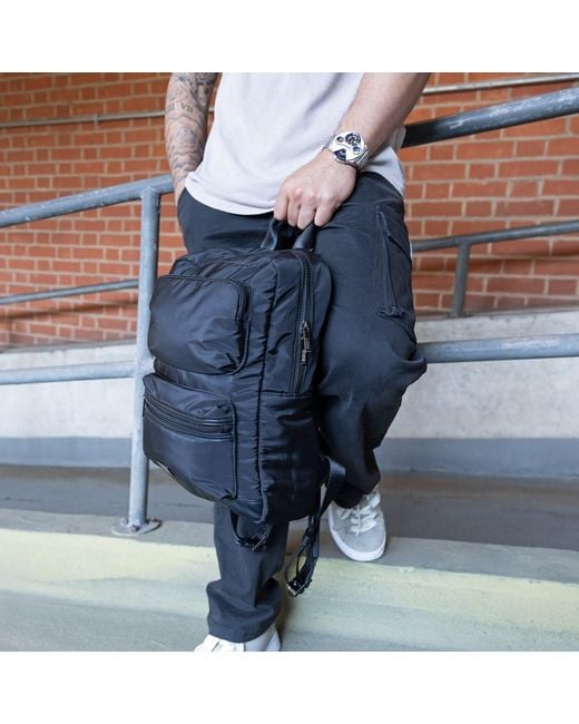 Storm Black Zephyr Nylon Modulated Backpack for men