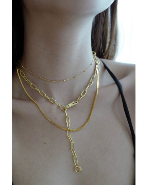 Freqnc Atelier Metallic Baddie Buckle Necklace