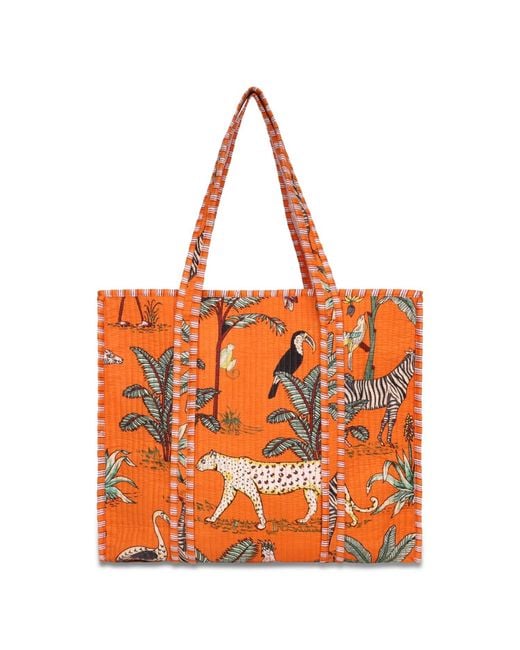 Conscious Yoga Collective Orange The Jungle Tote