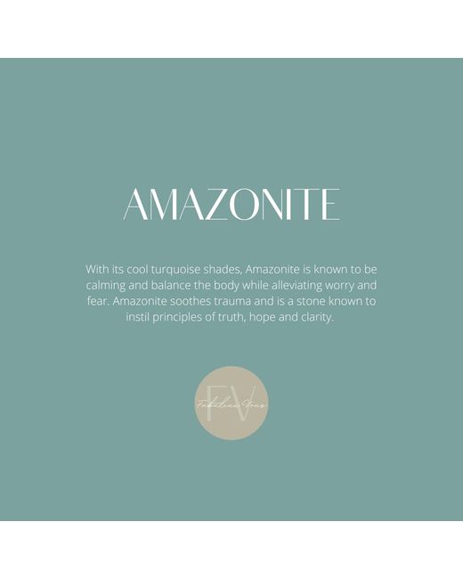 FV Jewellery Green La Stèle Amazonite Ring