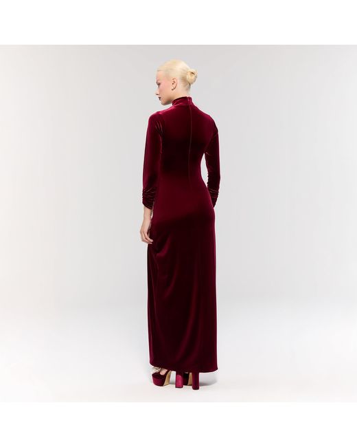 Nur Karaata Red Queen Chamber Burgundy Dress