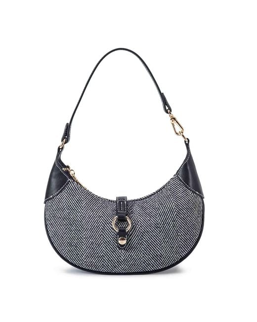 Mkf Collection - J'omor Gray Mire Half Moon Shoulder Bag