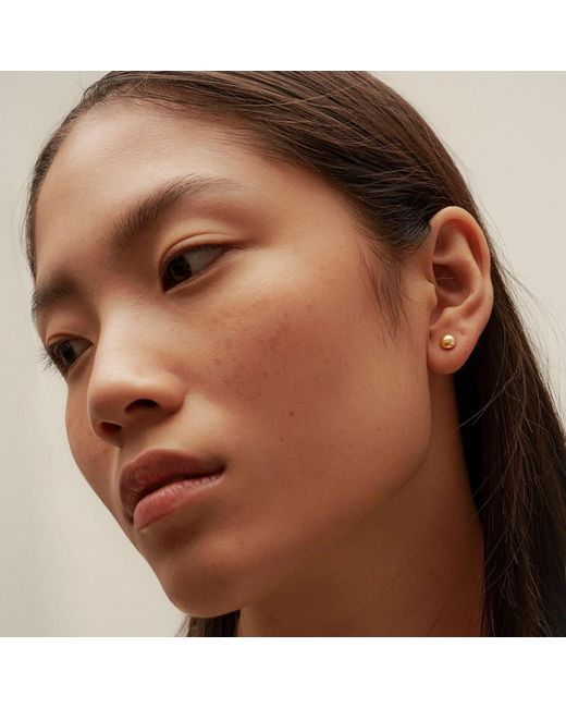 EVA REMENYI Metallic Diamond Bubble Earrings 14K
