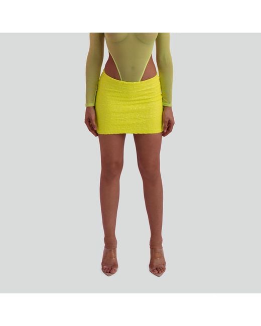 Maui X Lolita Green Quinn Sequin Mini Skirt
