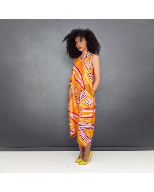 Bianca Popp Orange Semiballoon Dress