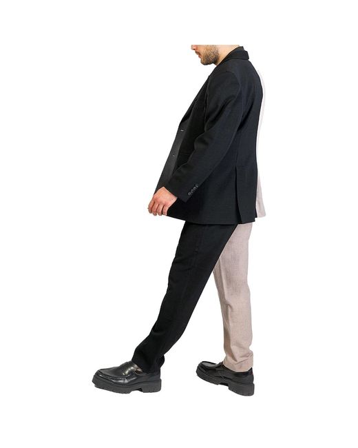 Maison Bogomil Blue Neutrals Color-Block Blazer for men