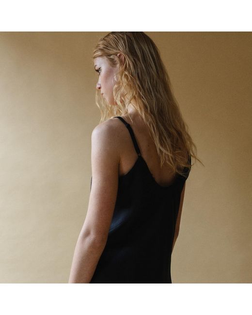Una Berzina Black Maxi Second Skin Slip Dress