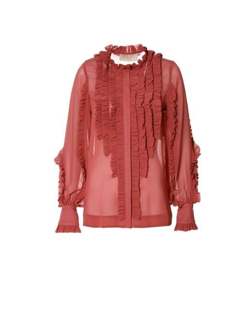 AGGI by HALEWSKI Red Blouse Marley Old Rose