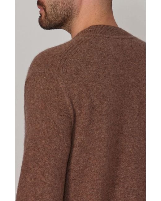 Paul James Knitwear Brown Lambswool Alfie Cardigan for men