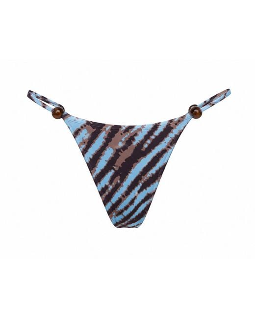 Belletage Swimwear Blue Fierce Tide Bikini Bottom