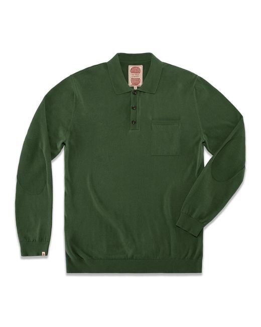 &SONS Trading Co Green Cedar Knitted Polo for men