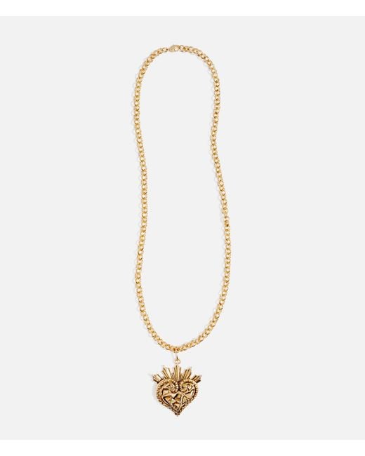 Lovard Metallic Broken Heart Necklace