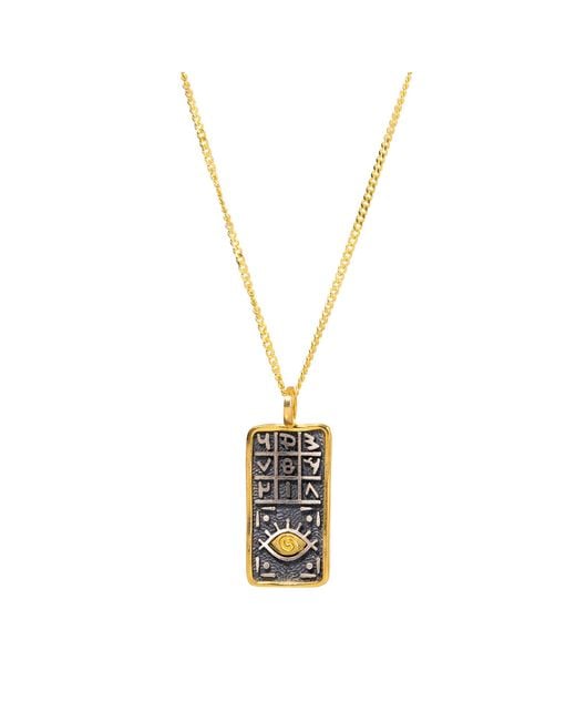 Ebru Jewelry Metallic Magical Numbers & Protective Evil Eye Sterling Chain Necklace