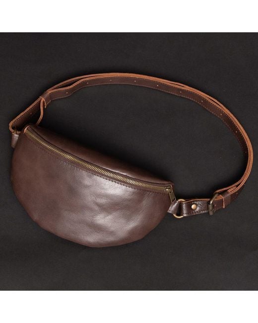 Hides Leather Co. Brown Nexus Leather Travel Belt Bag