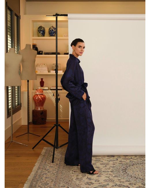 Juan Avellaneda X Seeiou Blue Kai Printed Pants