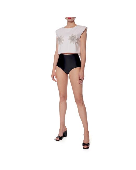 AGGI by HALEWSKI Pink Frida Off Short Sleeveless Top