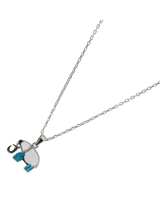 Ebru Jewelry Metallic Sterling Elephant Necklace