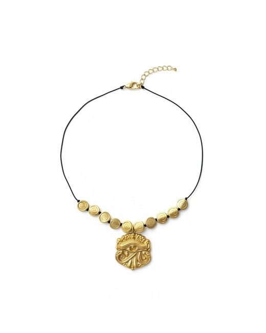 By Virgo Metallic Elysian Eye Necklace