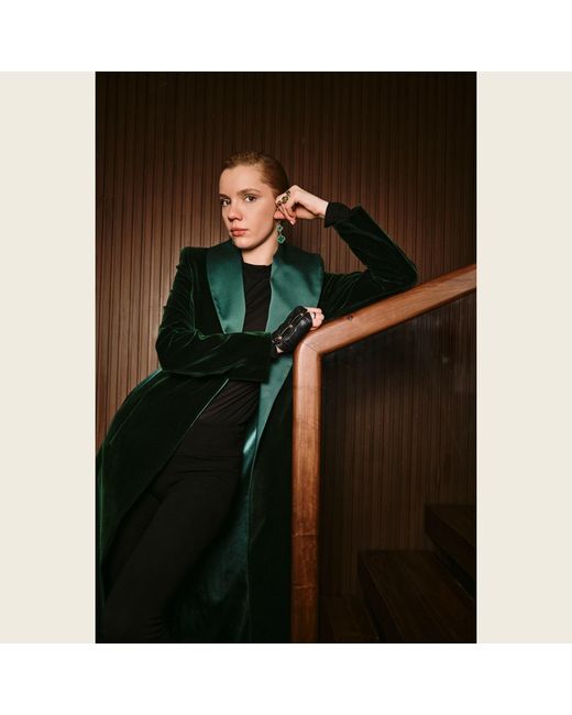 Roqaia Fashion House Green Velvet Noble