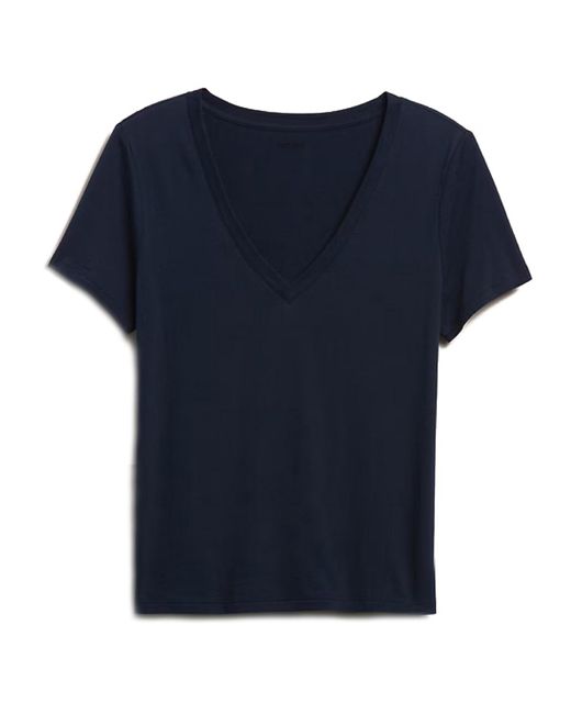 Earth Body Blue Theory Drop V-Neck Modal Tee