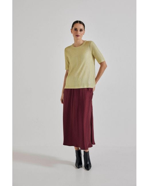 Lindsay Nicholas New York Red Duchess Skirt