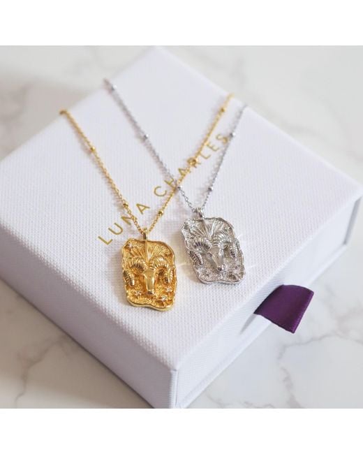 Luna Charles Metallic Solara Zodiac Necklace