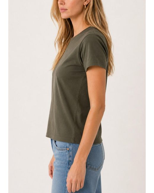 NOEND Green Supima Cotton Crew Neck Tee