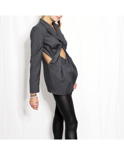 Boutique Kaotique Black Cutout Blazer