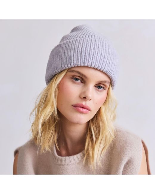 Arctic Fox & Co. Gray Embroidered Merino Wool Beanie