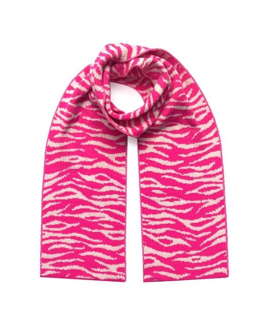 INGMARSON Pink Tiger Wool & Cashmere Scarf Hot