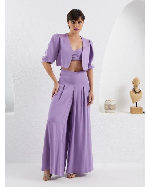 Lumina Eligma Purple The Palazzo Jacket