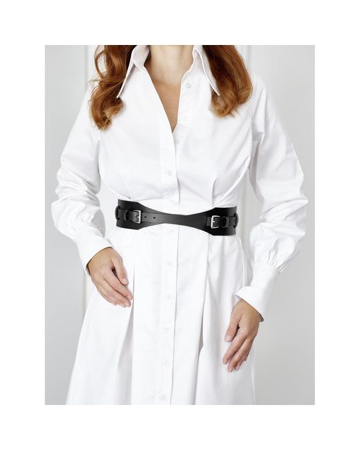 Badass & Goddess Leather Black Real Leather Belt Venus