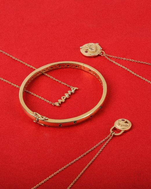 The Jewelz Metallic Eraya Bloom Padlock Mama Pendant