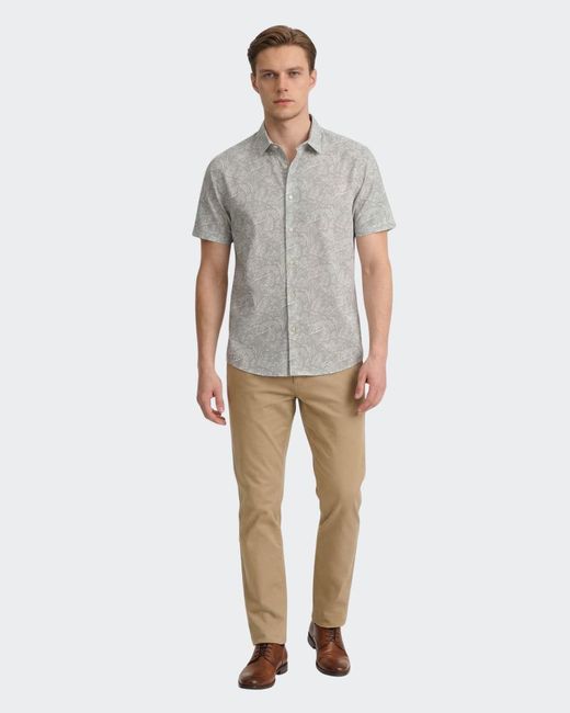 Vustra Gray Leopard & Toucan Button-Down Shirt for men