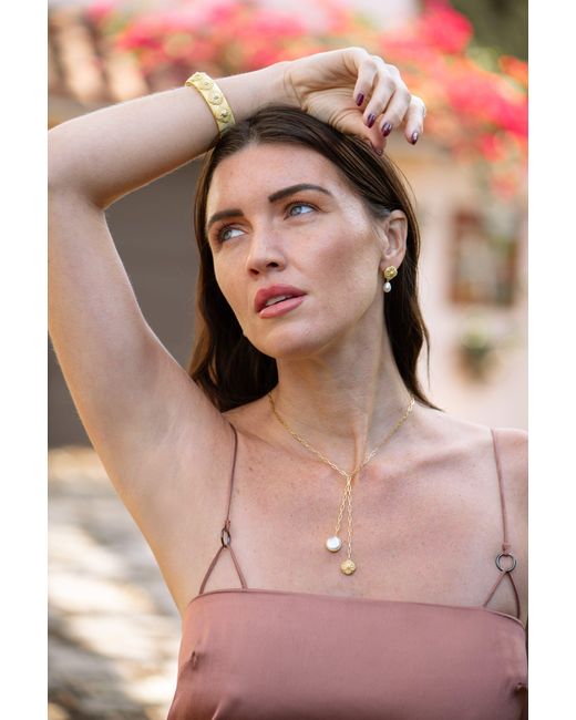 Marcia Moran Metallic Calla Necklace