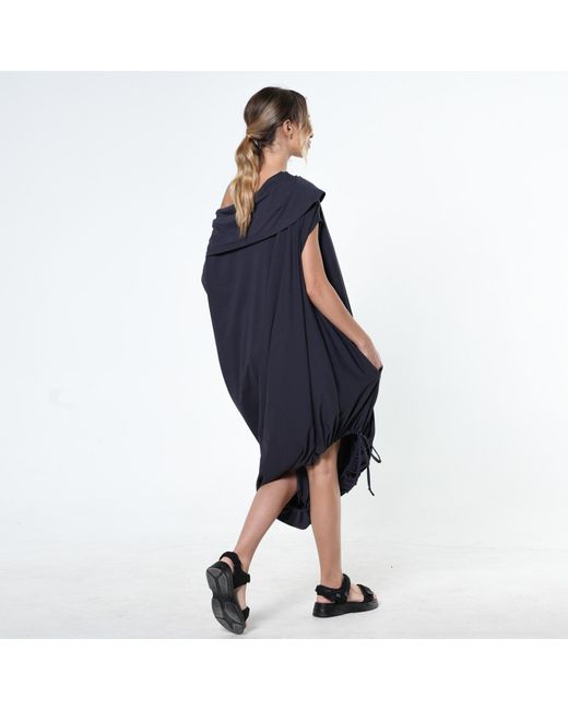 Metamorph Blue Oversized Maxi Dress