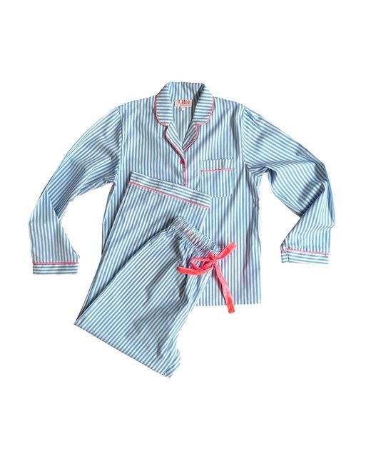 Lilly Loves Blue Popping Stripe Pajamas