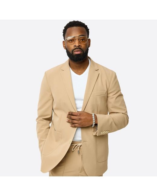 DAVID WEJ Natural Ashford Relaxed Drawstring Trouser for men