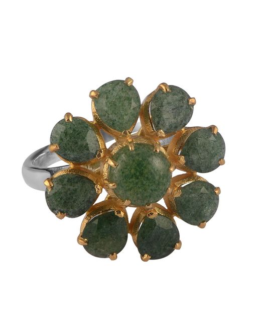 Emma Chapman Jewels Green Boston Strawberry Onyx Ring
