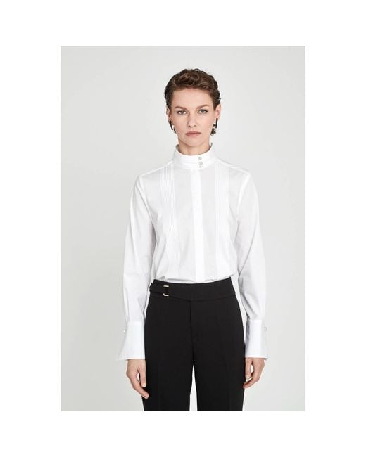 The Extreme Collection White Straight-Leg Tailored Trousers Atelier