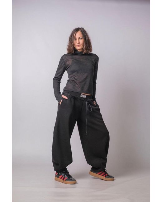 Yogi8Apparel Black Soft Rebellion Balloon Joggers