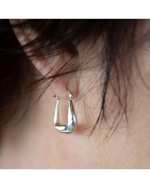 FV Jewellery Metallic Bijoux U Hoop Earrings