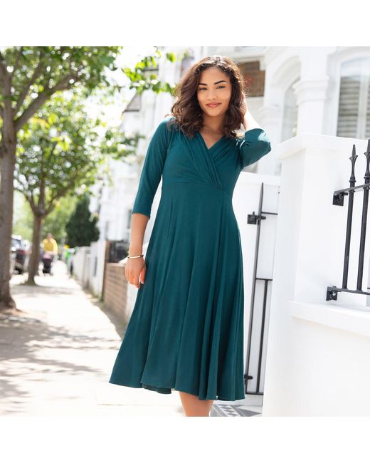 Alie Street London Green Annie Dress Pine
