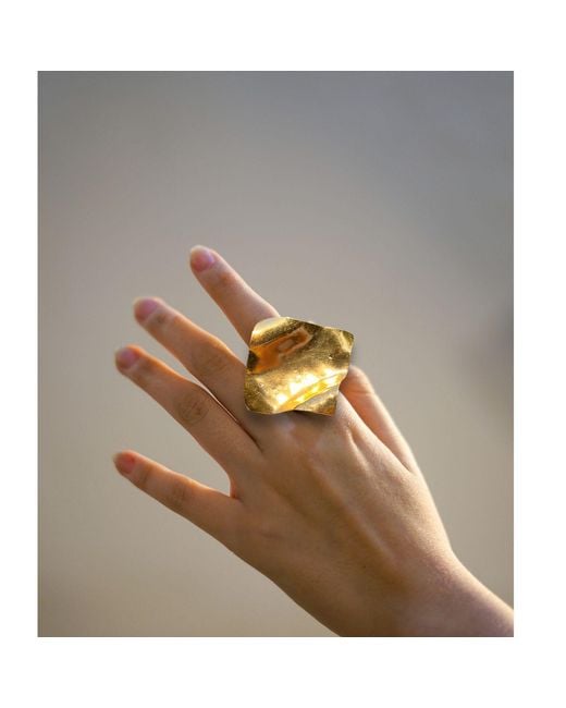 Jaredjamin Yellow Whitney Wave Ring
